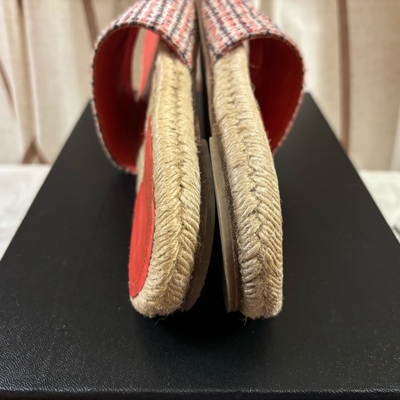 🆕Chanel CC Tweed espadrilles slides,in Box - Picture 6 of 9